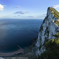 Buy canvas prints of Rock of Gibraltar and beach by Vicente Sargues