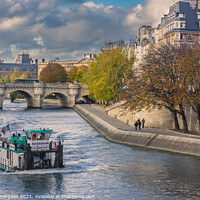 Buy canvas prints of Tour by the Seine river by Vicente Sargues