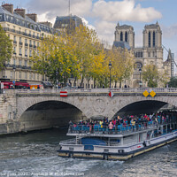 Buy canvas prints of Tour by the Seine river by Vicente Sargues