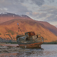 Buy canvas prints of Corpach Ship Wreck, MV Dayspring by mary spiteri