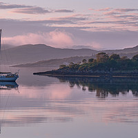 Buy canvas prints of A magical Sunset at Sheildaig Bay by mary spiteri