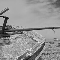 Buy canvas prints of Abandoned boats on Dungeness  by mary spiteri