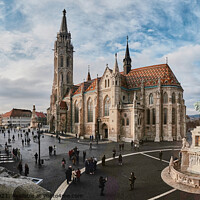 Buy canvas prints of St Mathias Buda Castle Church Budapest by mary spiteri