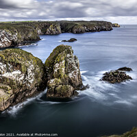 Buy canvas prints of Majestic Granite Sea Cliff, Cairn-na-hilt by Don Nealon