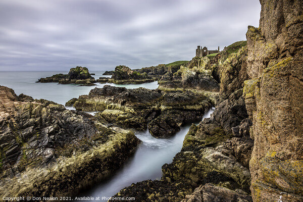 Hauntingly Beautiful Slains Castle Picture Board by Don Nealon