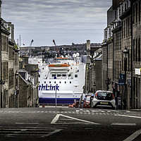 Buy canvas prints of Majestic Ferry in Aberdeen Harbour by Don Nealon