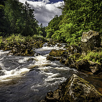 Buy canvas prints of The river Feugh Banchory by Don Nealon