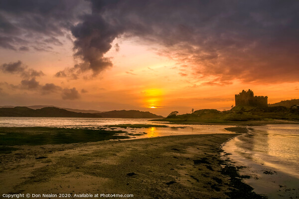 Majestic Ruins of Castle Tioram Picture Board by Don Nealon