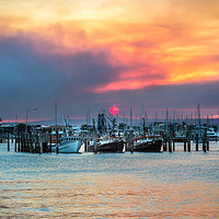 Buy canvas prints of Smokey Sunset by Pete Evans