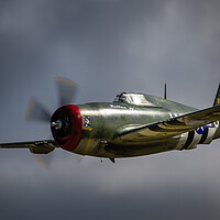 Buy canvas prints of P47 Thunderbird Warbird by Pete Evans