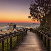 Buy canvas prints of Evening at Mount Coolum Beach by Pete Evans