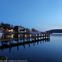 Buy canvas prints of Lake Windermere at Dusk  by Judith Oatley