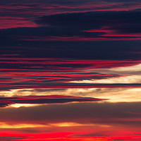Buy canvas prints of Red clouds in a sunset light by Arpad Radoczy
