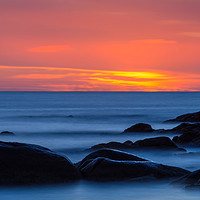 Buy canvas prints of Sunrise and rock in Costa Brava by Arpad Radoczy