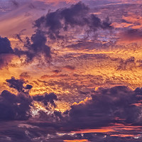 Buy canvas prints of Sunset clouds at summer by Arpad Radoczy