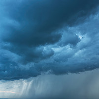 Buy canvas prints of Big powerful storm clouds by Arpad Radoczy