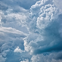 Buy canvas prints of Big powerful storm clouds by Arpad Radoczy