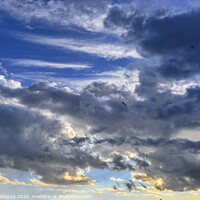 Buy canvas prints of Nice clouds after a storm with sunset light by Arpad Radoczy