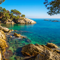 Buy canvas prints of Nice detail of the Spanish coast in Costa Brava, Playa de Aro by Arpad Radoczy