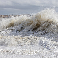 Buy canvas prints of Big waves in a windy day in Spanish Costa Brava by Arpad Radoczy