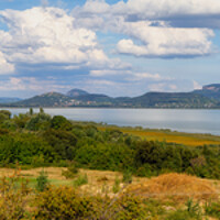 Buy canvas prints of Lake Balaton panorama by Arpad Radoczy