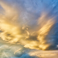 Buy canvas prints of Nice cloudscape with sunset light by Arpad Radoczy