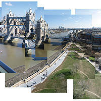 Buy canvas prints of View of Thames from City Hall, London, 2006 #2 by Tim Riley