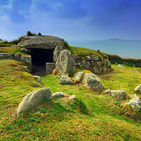 Buy canvas prints of Bant's Carn, Ancient Burial Chamber, Scilly by Roger Driscoll