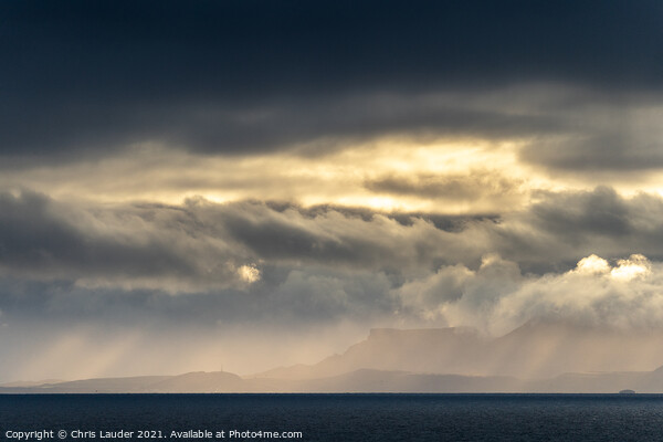 Showers over Skye Picture Board by Chris Lauder