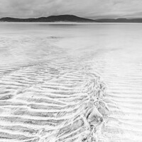 Buy canvas prints of Sand patterns on Seilebost by Chris Lauder