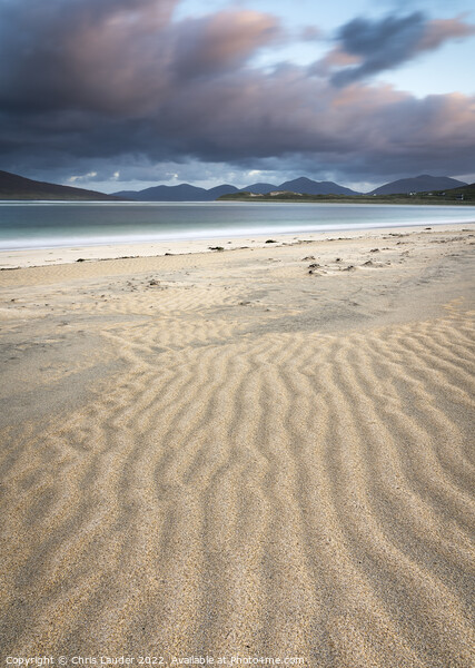 Serene Sunrise on Seilebost Beach Picture Board by Chris Lauder