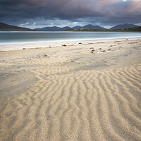 Buy canvas prints of Serene Sunrise on Seilebost Beach by Chris Lauder