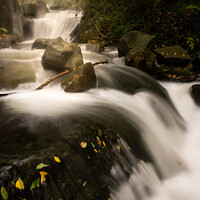 Buy canvas prints of Autumnal waterfall by Chris Lauder