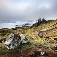 Buy canvas prints of Mystical Sunrise at Old Man of Storr by Chris Lauder