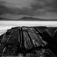 Buy canvas prints of Gneiss striations mono by Chris Lauder