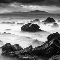 Buy canvas prints of Traigh Bheag mono by Chris Lauder