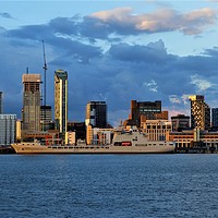 Buy canvas prints of A Liverpool Skyline by Photography by Sharon Long 