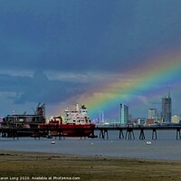 Buy canvas prints of The Mersey Rainbow by Photography by Sharon Long 