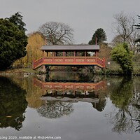 Buy canvas prints of The swiss bridge in Birkenhead Park by Photography by Sharon Long 