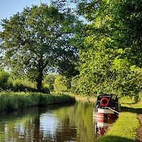 Buy canvas prints of Canaltime, Oswestry, Shropshire by Caroline  McGunigall 