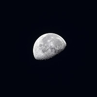 Buy canvas prints of Half moon in the night by David GABIS