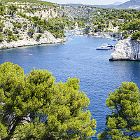 Buy canvas prints of Creek and port of Port-Miou, Cassis, South of Fran by David GABIS