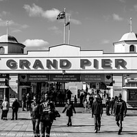 Buy canvas prints of Grand Pier Entrance Weston Super Mare by Heather Anderton