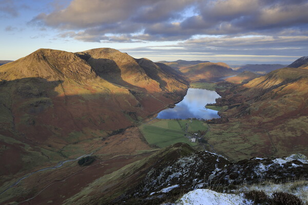 Lake Buttermere in the Lake District Picture Board by MIKE HUTTON