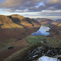 Buy canvas prints of Lake Buttermere in the Lake District by MIKE HUTTON