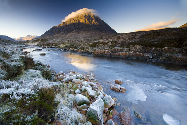 Buachaille Etive Mor at dawn. Picture Board by MIKE HUTTON