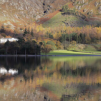 Buy canvas prints of Lake Buttermere in the Lake District by MIKE HUTTON