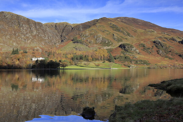 Lake Butteremere in the Lake District Picture Board by MIKE HUTTON