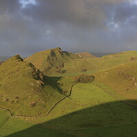 Buy canvas prints of Chrome Hill and Parkhouse Hill at Sunrise by MIKE HUTTON