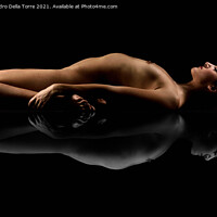 Buy canvas prints of Nude woman sensual naked by Alessandro Della Torre